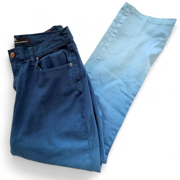 BDG Denim - Bdg Blue Ombre Gradient High Rise Ankle Cigarette Jeans - Size 32